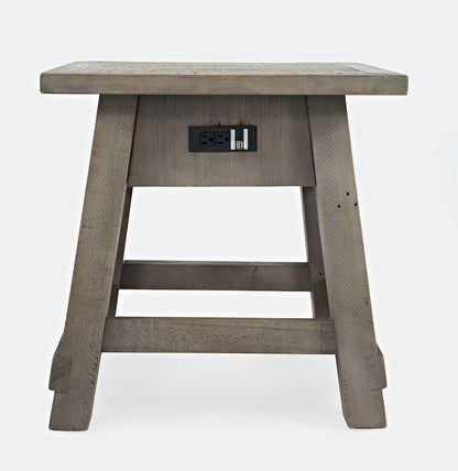 Jofran - Outer Banks Power End Table in Driftwood - 1840-3 view 4
