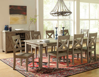 Jofran - Outer Banks Rect. Dining Table in Driftood - 1841-96 view 6