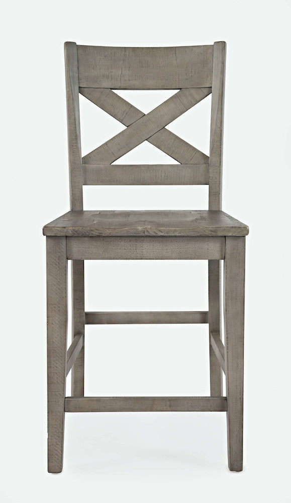 Jofran - Outer Banks X in Back Stool in Driftood (Set of 2) - 1841-BS420KD view 1