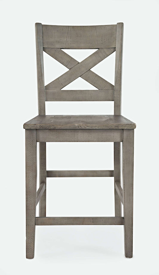 Jofran - Outer Banks X in Back Stool in Driftood (Set of 2) - 1841-BS420KD view 1