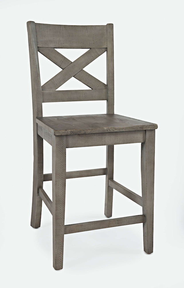 Jofran - Outer Banks X in Back Stool in Driftood (Set of 2) - 1841-BS420KD view 2