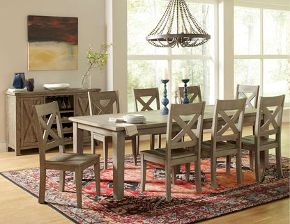 Jofran - Outer Banks X in Back Stool in Driftood (Set of 2) - 1841-BS420KD view 5