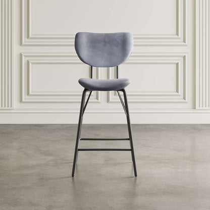Jofran - Owen Contemporary Modern Faux Leather Split-Back Upholstered Counter Height Barstool (Set of 2) Grey - 2271-OWENSTGRY view 6