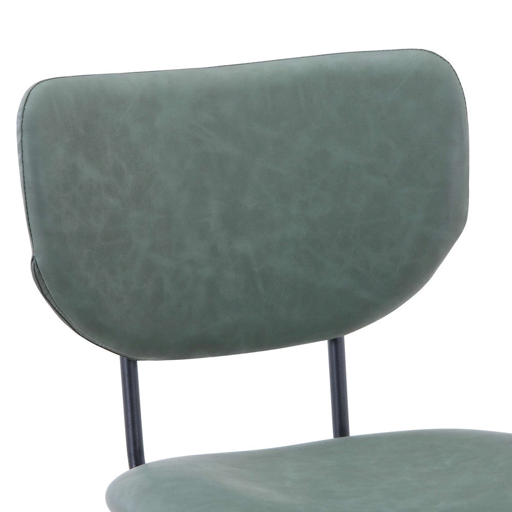 Jofran - Owen Contemporary Modern Faux Leather Split-Back Upholstered Counter Height Barstool (Set of 2) Jade - 2271-OWENSTJD view 7