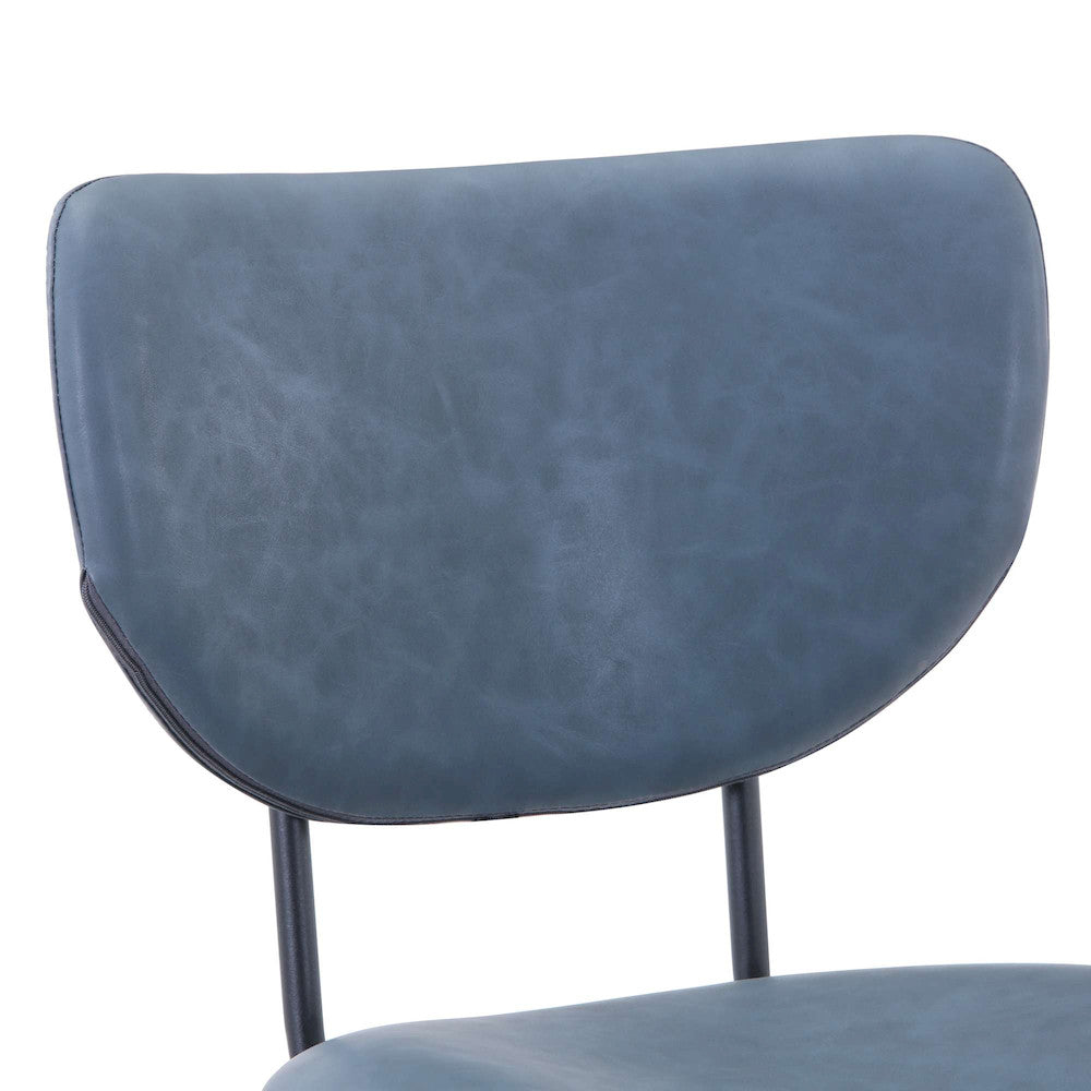Jofran - Owen Contemporary Modern Faux Leather Split-Back Upholstered Counter Height Barstool (Set of 2) Slate - 2271-OWENSTSL view 7