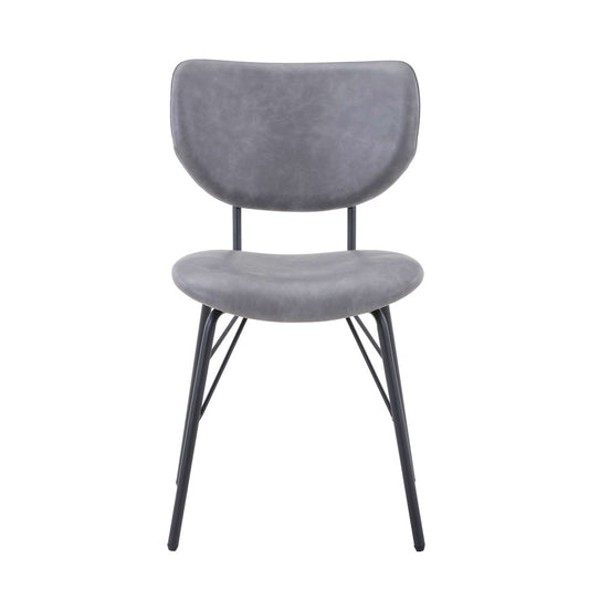 Jofran - Owen Contemporary Modern Faux Leather Split-Back Upholstered Dining Chair (Set of 2) Grey - 2271-OWENCHGRY view 1