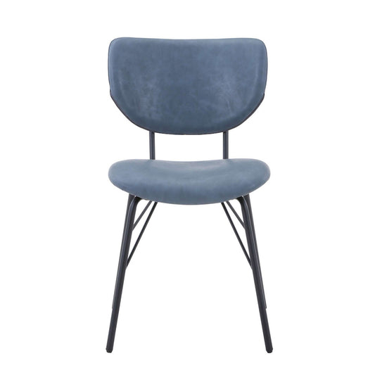 Jofran - Owen Contemporary Modern Faux Leather Split-Back Upholstered Dining Chair (Set of 2) Slate - 2271-OWENCHSL view 1