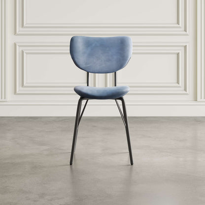 Jofran - Owen Contemporary Modern Faux Leather Split-Back Upholstered Dining Chair (Set of 2) Slate - 2271-OWENCHSL view 7