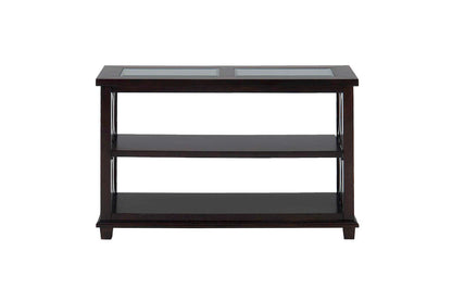 Jofran - Panama Brown Contemporary Wood and Glass Sofa Table - 966-4 view 1