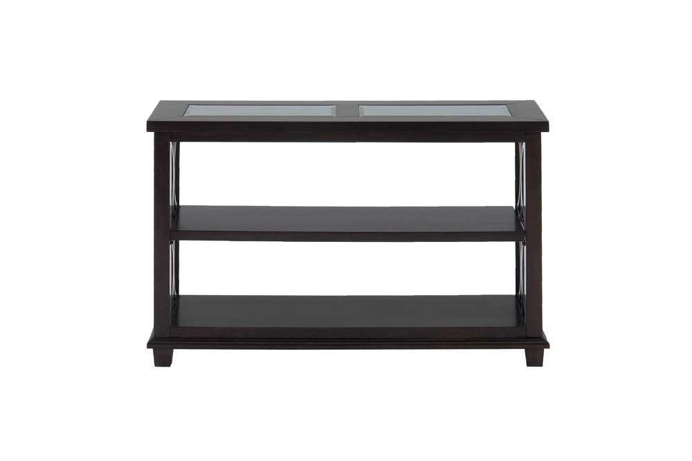 Jofran - Panama Brown Contemporary Wood and Glass Sofa Table - 966-4 veiw 2