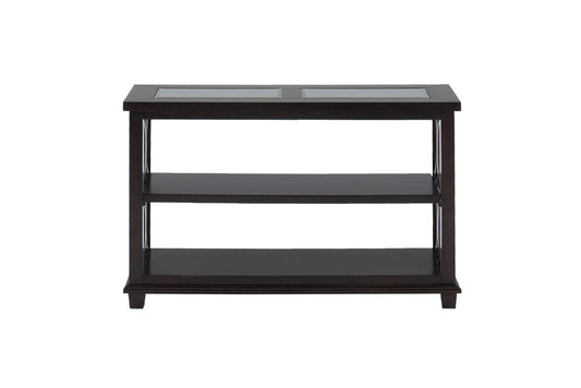 Jofran - Panama Brown Contemporary Wood and Glass Sofa Table - 966-4 veiw 2