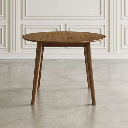 Jofran - Percy 42in Contemporary Round Drop-Leaf Dining Table in Chestnut - 2421-PERCYCHS view 3