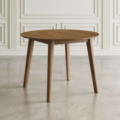 Jofran - Percy 42in Contemporary Round Drop-Leaf Dining Table in Chestnut - 2421-PERCYCHS view 4