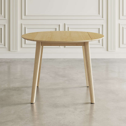 Jofran - Percy 42in Contemporary Round Drop-Leaf Dining Table in Natural - 2421-PERCYNAT view 3