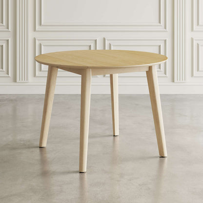 Jofran - Percy 42in Contemporary Round Drop-Leaf Dining Table in Natural - 2421-PERCYNAT view 4