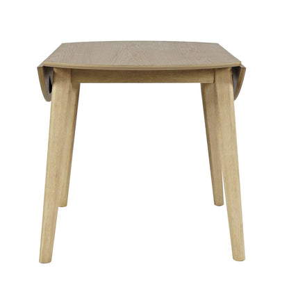 Jofran - Percy 42in Contemporary Round Drop-Leaf Dining Table in Natural - 2421-PERCYNAT view 7