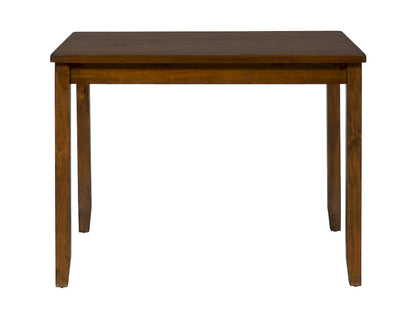 Jofran - Plantation Counter Height Table and Four Faux Leather Stools- Warm Brown - 592 view 5