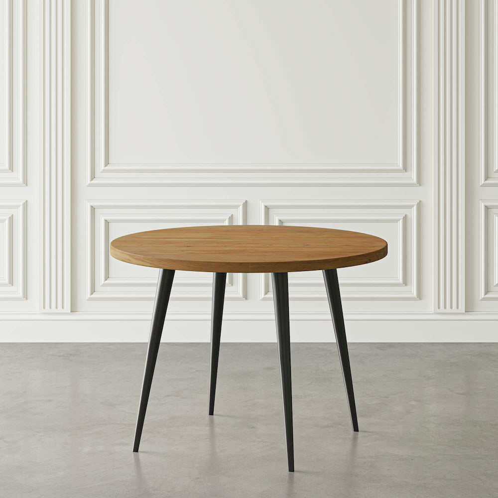 Jofran - Prelude 42in Round Modern Solid Acacia Wood Dining Table in Suede - 2201-42SD view 2