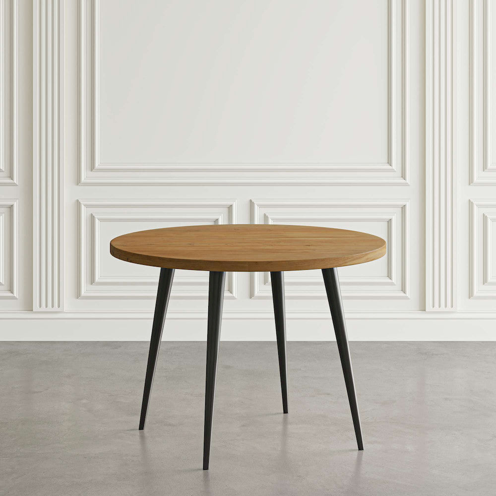 Jofran - Prelude 42in Round Modern Solid Acacia Wood Dining Table in Suede - 2201-42SD view 3