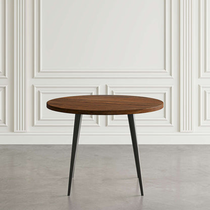 Jofran - Prelude 42in Round Modern Solid Acacia Wood Dining Table in Walnut - 2201-42WT view 1