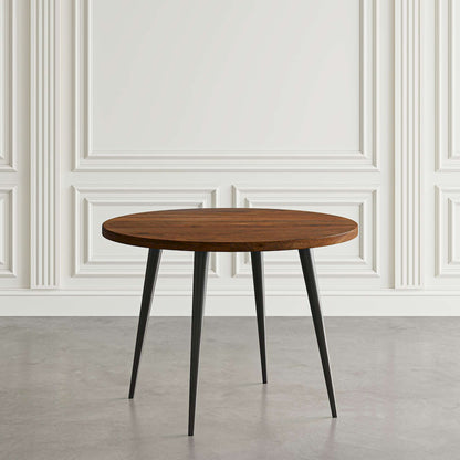 Jofran - Prelude 42in Round Modern Solid Acacia Wood Dining Table in Walnut - 2201-42WT view 3