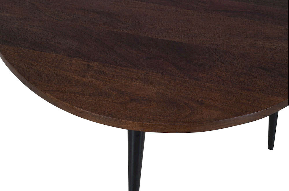 Jofran - Prelude 42in Round Modern Solid Acacia Wood Dining Table in Walnut - 2201-42WT view 4