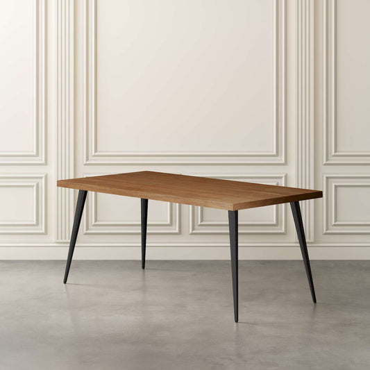 Jofran - Prelude 70in Mid-Century Modern Solid Acacia Wood Dining Table in Suede - 2201-70SD view 2