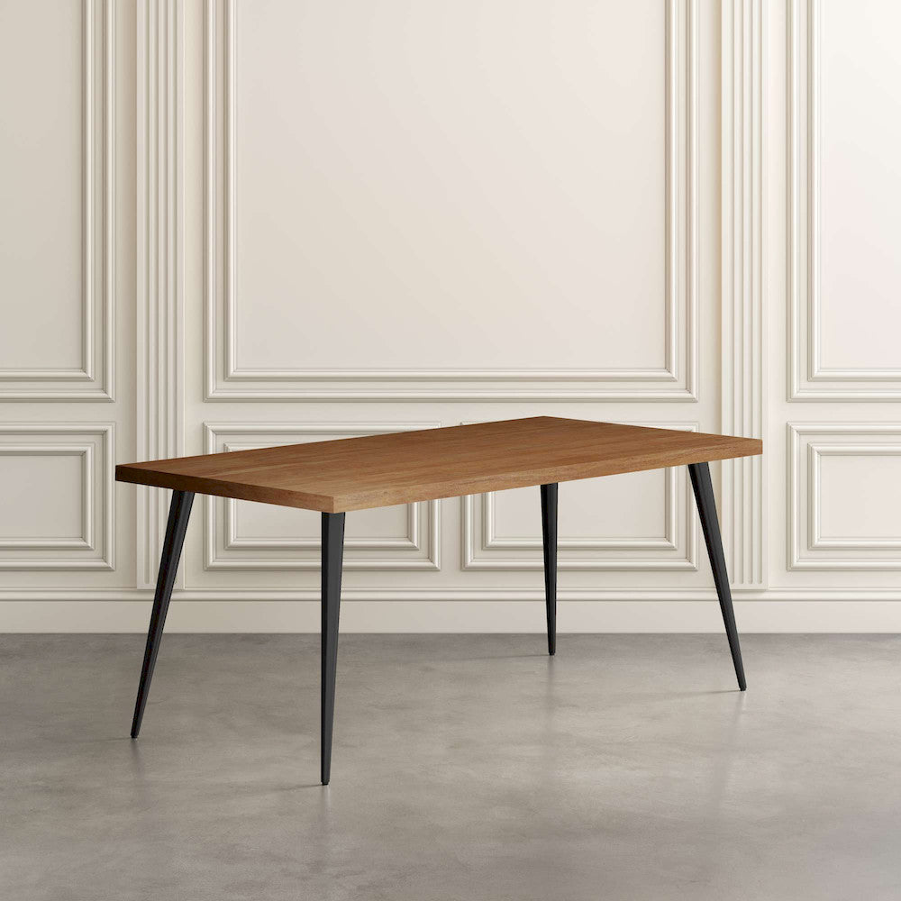 Jofran - Prelude 70in Mid-Century Modern Solid Acacia Wood Dining Table in Suede - 2201-70SD view 3