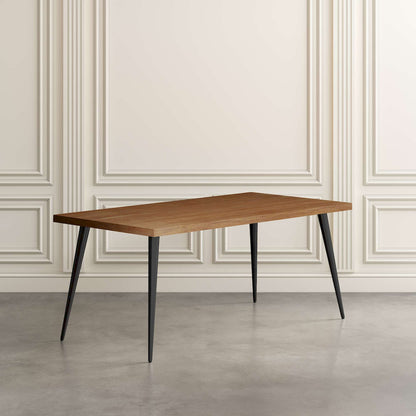 Jofran - Prelude 70in Mid-Century Modern Solid Acacia Wood Dining Table in Suede - 2201-70SD view 3