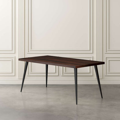 Jofran - Prelude 70in Mid-Century Modern Solid Acacia Wood Dining Table in Walnut - 2201-70WT view 2