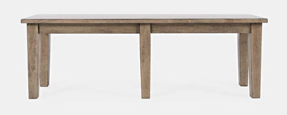 Jofran - Prescott Park 52 Solid Wood Dining Bench - Taupe - 1936-52KD veiw 2