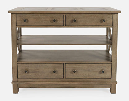 Jofran - Prescott Park Four Drawer Server - Weathered Oak - 1936-49 view 1