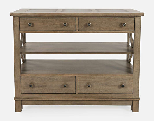 Jofran - Prescott Park Four Drawer Server - Weathered Oak - 1936-49 view 1