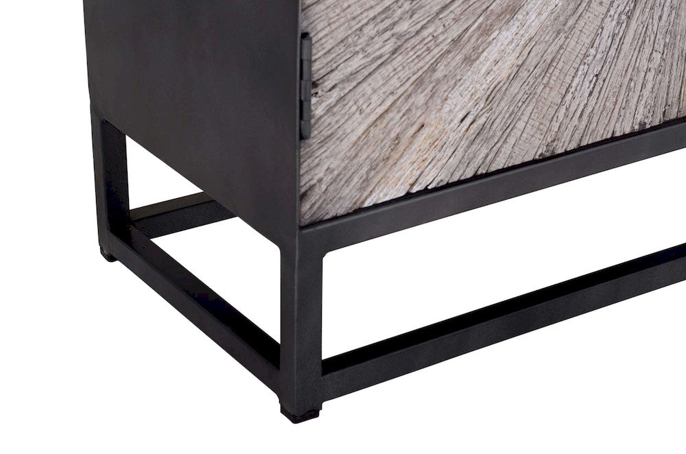 Jofran - Reclaimed Wood Astral Plains 2 Door Accent Cabinet - Grey Wash - 1929-32 view 3