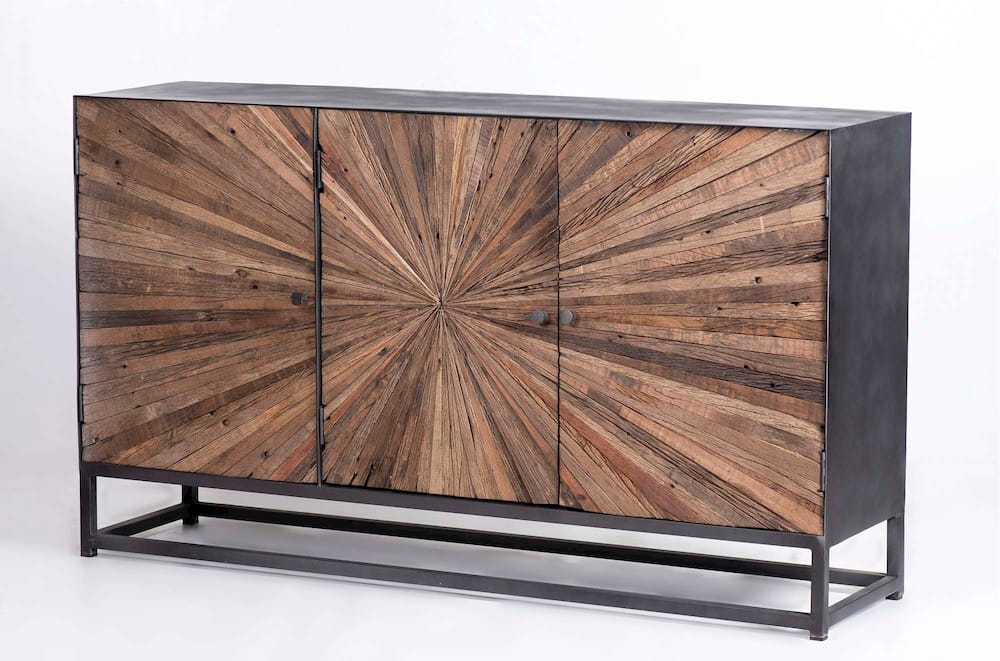 Jofran - Reclaimed Wood Astral Plains 3 Door Accent Cabinet - Natural - 1928-59 view 3
