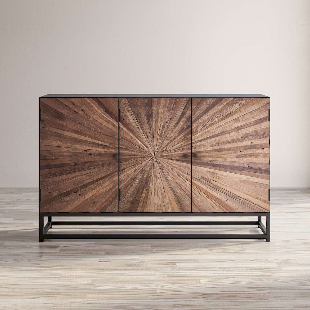 Jofran - Reclaimed Wood Astral Plains 3 Door Accent Cabinet - Natural - 1928-59 view 7