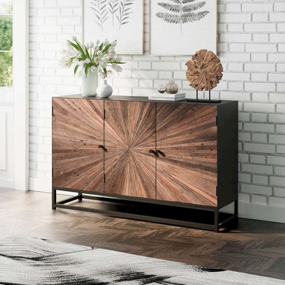 Jofran - Reclaimed Wood Astral Plains 3 Door Accent Cabinet - Natural - 1928-59 view 14