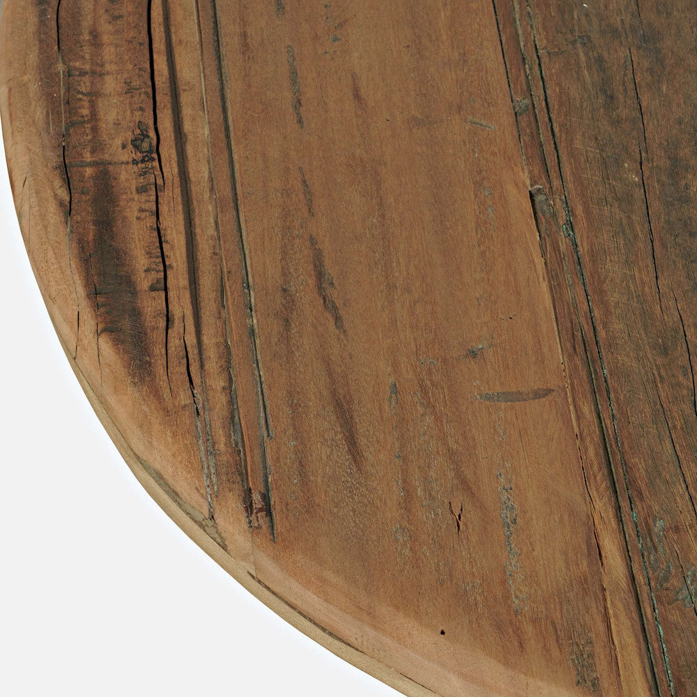 Jofran - Reclamation 24in Round Rustic Reclaimed Solid Wood End Table in Rustic Unfinished Brown - 2300-8 view 5