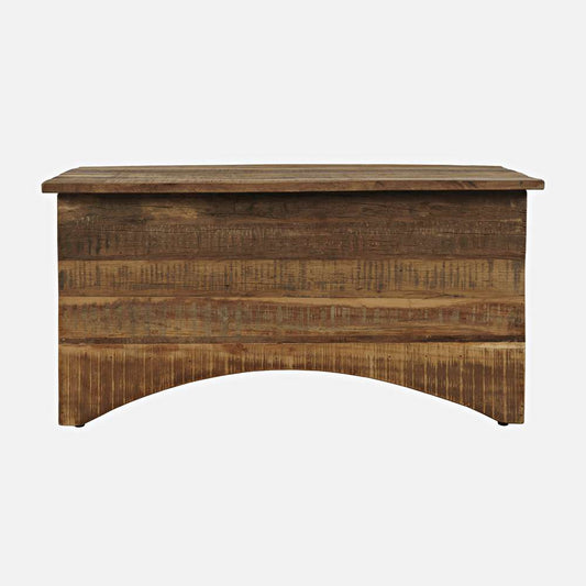 Jofran - Reclamation 36in Rustic Reclaimed Solid Wood Storage Chest Cabinet, Rustic Unfinished Brown - 2300-13 veiw 2