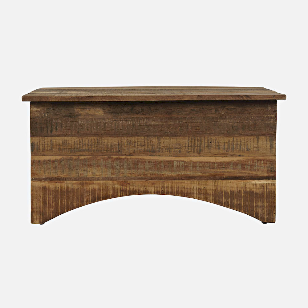 Jofran - Reclamation 36in Rustic Reclaimed Solid Wood Storage Chest Cabinet, Rustic Unfinished Brown - 2300-13 view 1