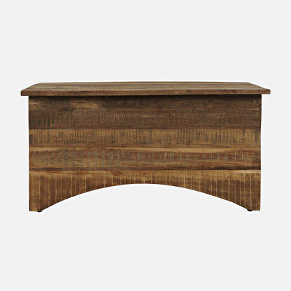 Jofran - Reclamation 36in Rustic Reclaimed Solid Wood Storage Chest Cabinet, Rustic Unfinished Brown - 2300-13 view 1