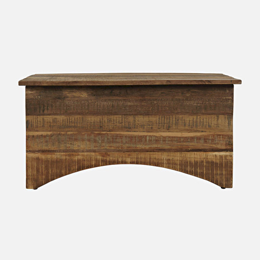 Jofran - Reclamation 36in Rustic Reclaimed Solid Wood Storage Chest Cabinet, Rustic Unfinished Brown - 2300-13 view 1