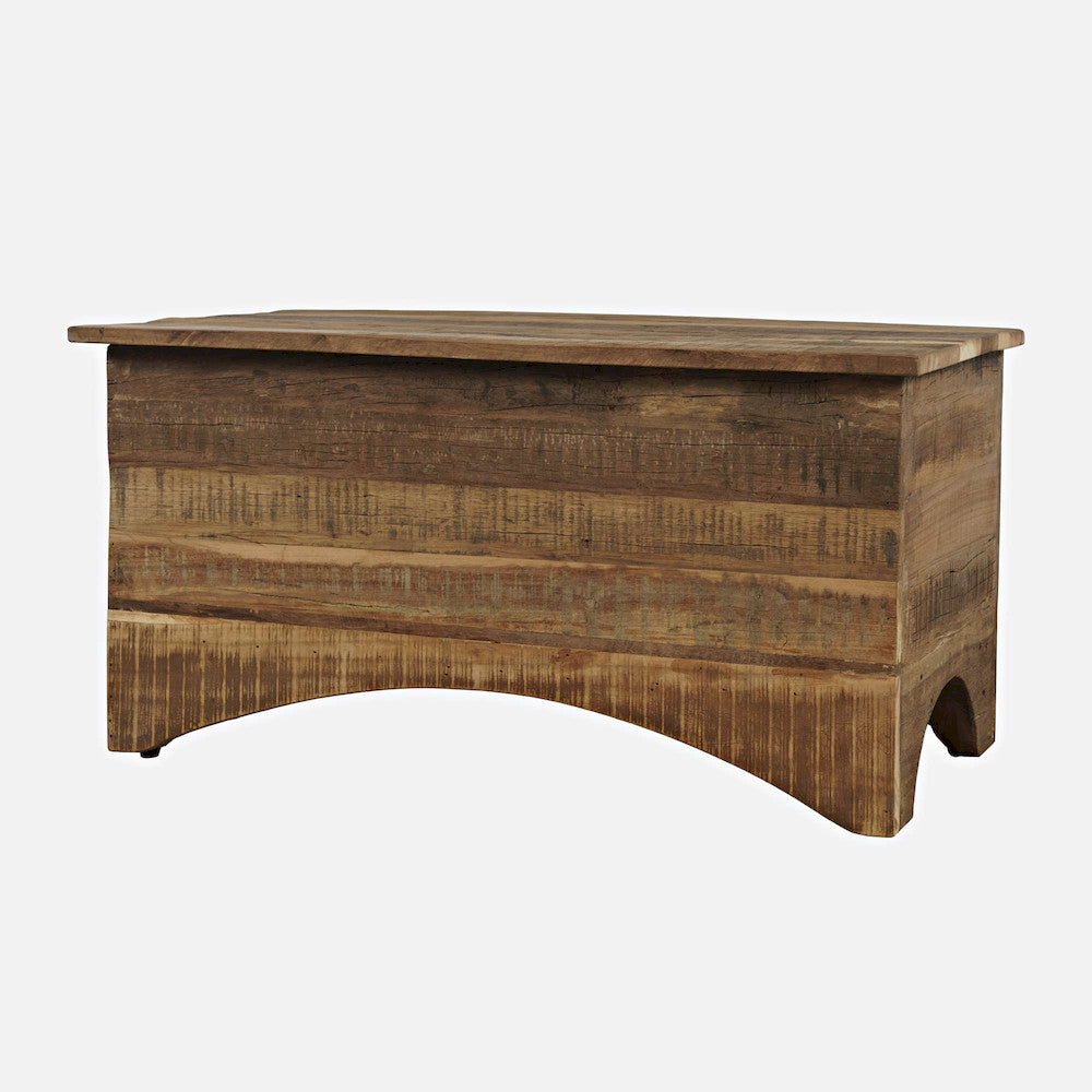 Jofran - Reclamation 36in Rustic Reclaimed Solid Wood Storage Chest Cabinet, Rustic Unfinished Brown - 2300-13 view 3