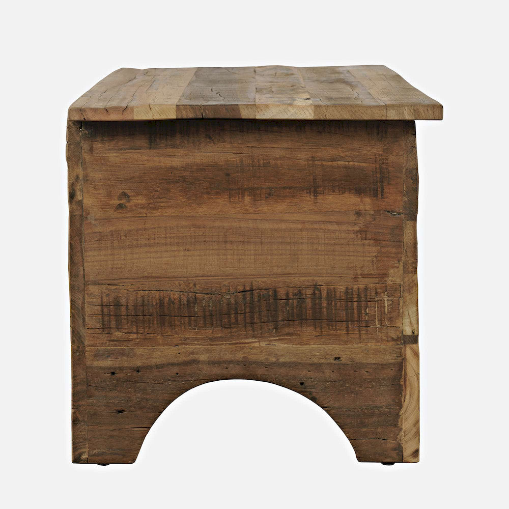 Jofran - Reclamation 36in Rustic Reclaimed Solid Wood Storage Chest Cabinet, Rustic Unfinished Brown - 2300-13 view 4