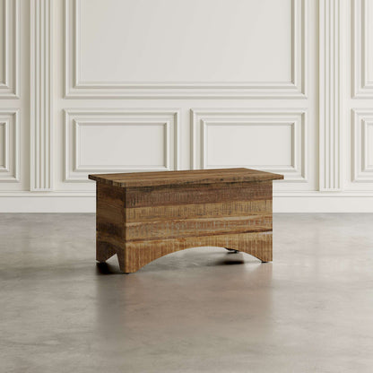 Jofran - Reclamation 36in Rustic Reclaimed Solid Wood Storage Chest Cabinet, Rustic Unfinished Brown - 2300-13 view 7