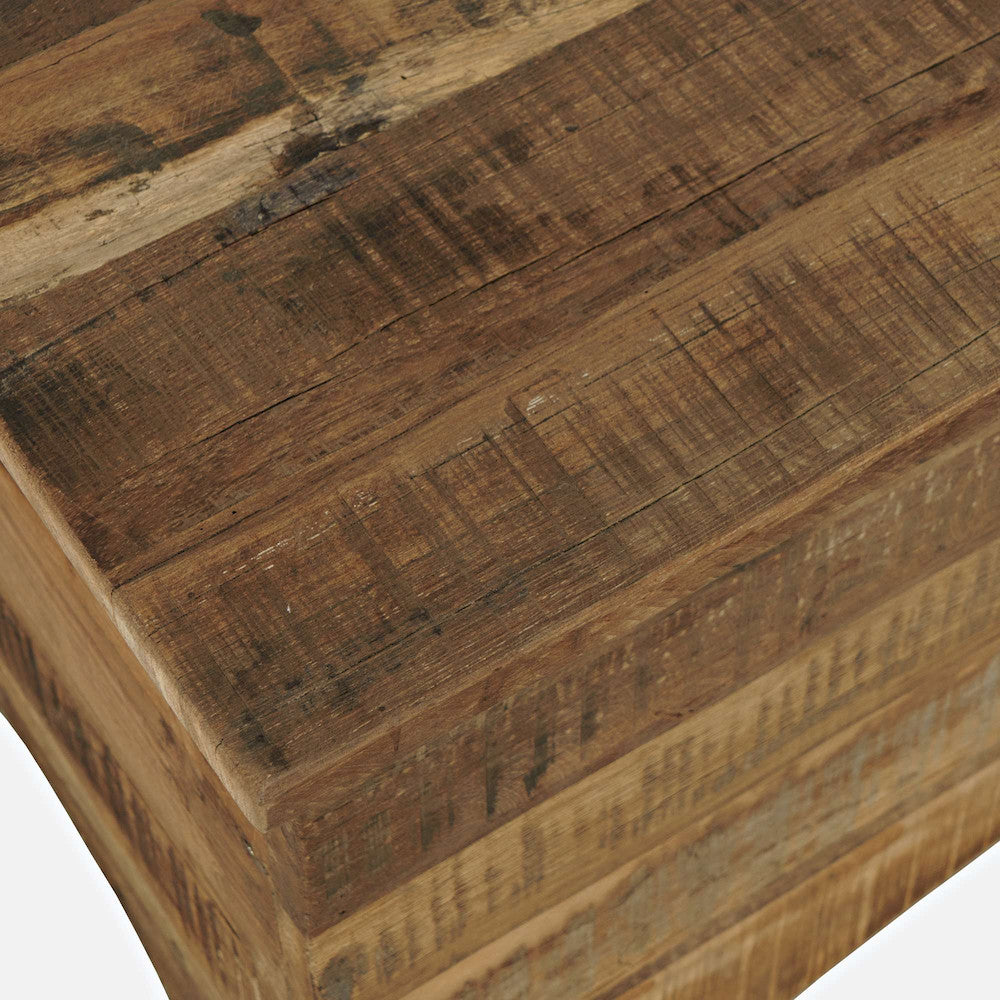 Jofran - Reclamation 36in Rustic Reclaimed Solid Wood Storage Chest Cabinet, Rustic Unfinished Brown - 2300-13 view 8