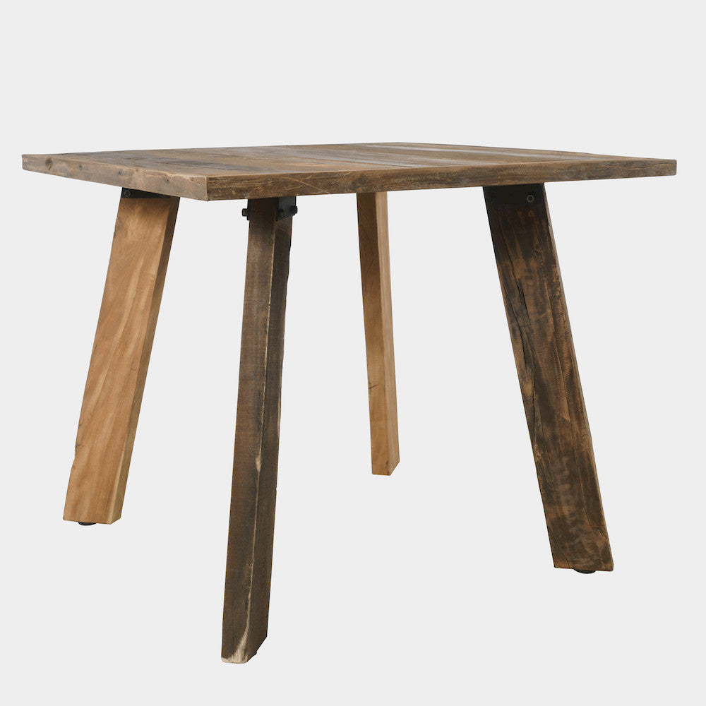 Jofran - Reclamation 42in Rustic Reclaimed Solid Wood Square Counter Height Dining Table, Rustic Unfinished Brown - 2301-SQ42 view 2