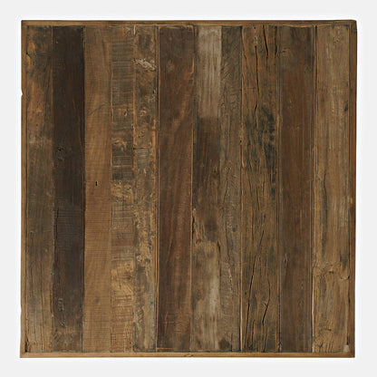 Jofran - Reclamation 42in Rustic Reclaimed Solid Wood Square Counter Height Dining Table, Rustic Unfinished Brown - 2301-SQ42 view 4