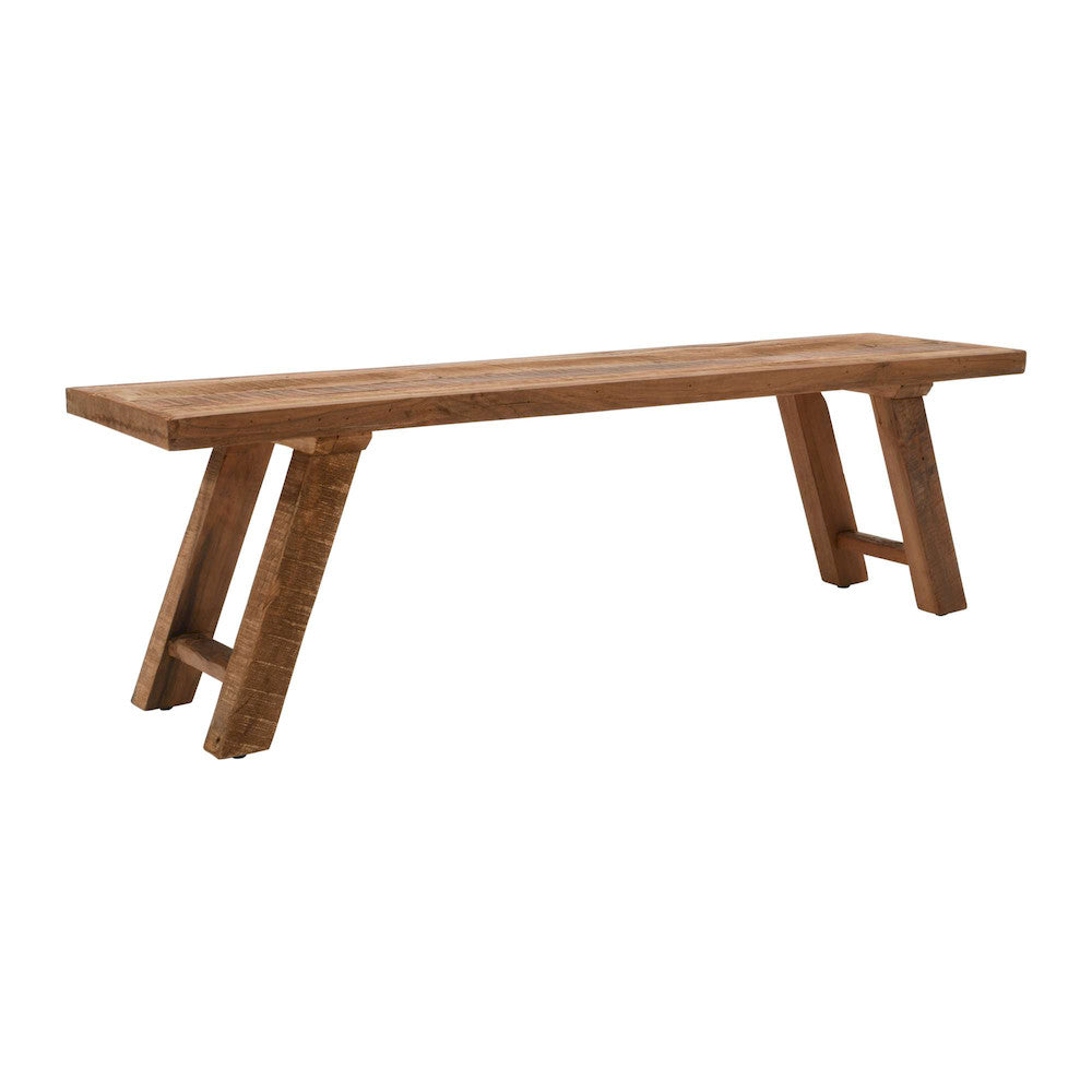 Jofran - Reclamation 60in Rustic Reclaimed Solid Wood Dining Bench, Rustic Unfinished Brown - 2301-BN60KD view 2