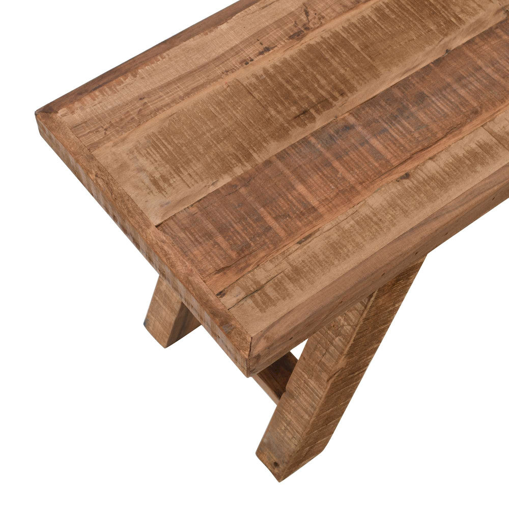 Jofran - Reclamation 60in Rustic Reclaimed Solid Wood Dining Bench, Rustic Unfinished Brown - 2301-BN60KD view 4